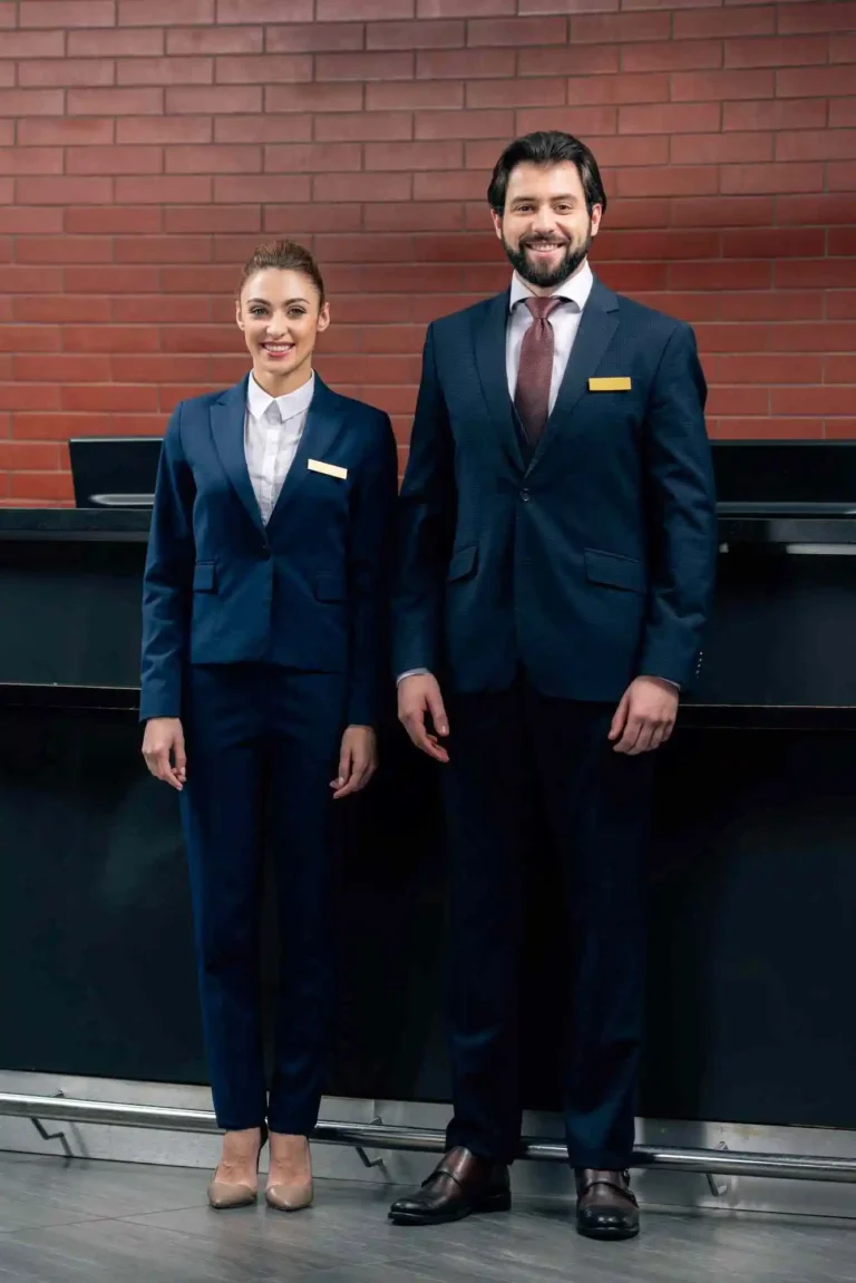 Showcasing Front desk uniform